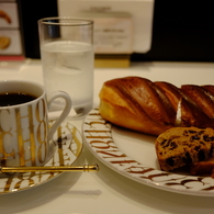 フォションカフェにて。