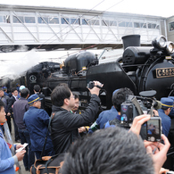 SL銀河1番列車　花巻駅入線
