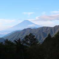 大月市大峠から富士山