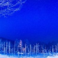 Pond of Snowfield with Orion