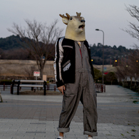 ツナギとスカジャン