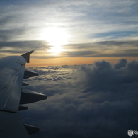 飛行機から