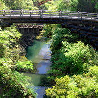 初夏の猿橋と桂川3