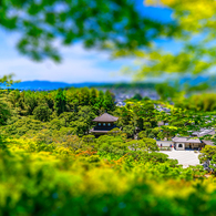銀閣寺境内ジオラマ風