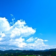 青い空、白い雲