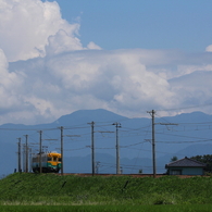 入道雲とかぼちゃ電車