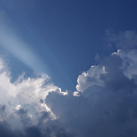 ゲリラ豪雨の後の空