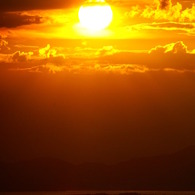 中海の夕暮れ