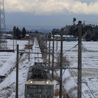 寒さもなんのその～走る電車君