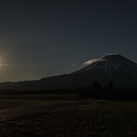 月夜の富士