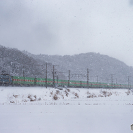 2018.1.30 EF66 30 雪の中を行く56レ福山レールエクスプレス 