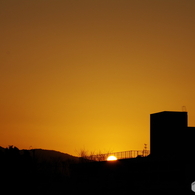 遠い場所の夕暮れ