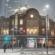 雪の日の東京駅４