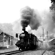 SL人吉　さかもと駅にて