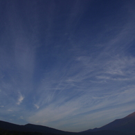 秋空と富士山