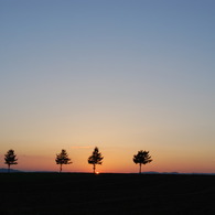 メルヘンの丘の夕日