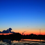 とある田舎の夕焼け