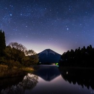 湖畔の天の川