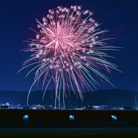 花園ラグビー場で花火を⑧