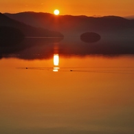 　洞爺湖の朝　