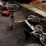 放置された自転車