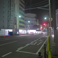 真夜中の市街地