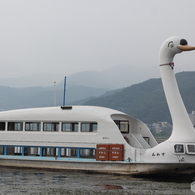 諏訪湖　遊覧船　すわん