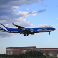 「SKY」 Air Bridge Cargo 747  Landing
