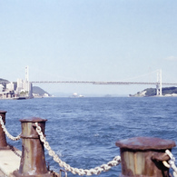 関門海峡と関門橋