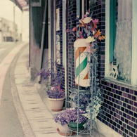 散髪屋の回転看板