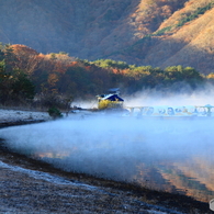 初冬の湖岸