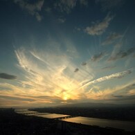 揺らめく夕景