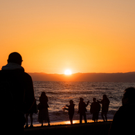 いつかの夕陽。