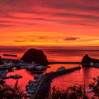 八年前の知床夕景2