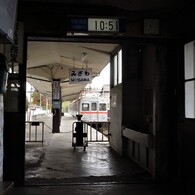 三沢駅にて