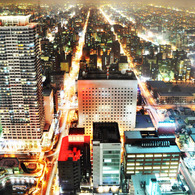 札幌のJRタワーからの夜景