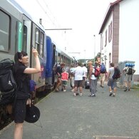 Saint-Jean-Pied-de-Port の駅に到着