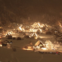 白川郷ライトアップ、高山