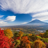 鳴沢村　紅葉台にて