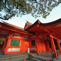 住吉神社、斜め45度