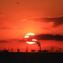 「東京湾」あ の 日 ・ 浮 島 と 飛 行 機 を 観 た (2)