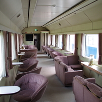オハ25ロビーカー車内