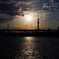 何の変哲も無い夕景