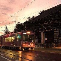 雨のち嵐電 僅かな希望 ～太秦広隆寺～