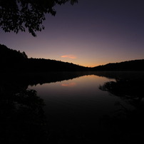 白駒池の夜明け前