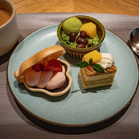 デザートは３点盛り