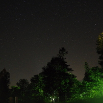 朱鞠内湖畔の星空