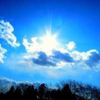 空、雲、太陽