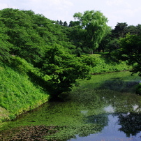 福島県　若松城（鶴ヶ城）のお堀