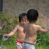 水遊び